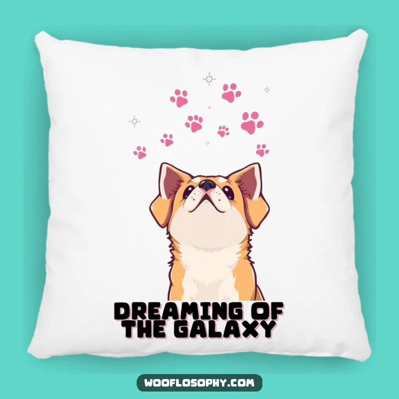 Funny Dog Stars Pillow: Huggable Comfort for Dreamers