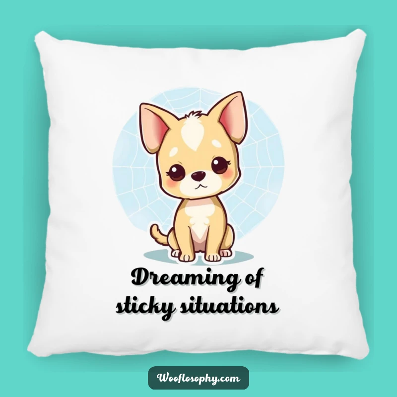 Funny Dog Web Watcher Pillow: Soft Comfort & Nature's Detail, Adorable Funny Gift