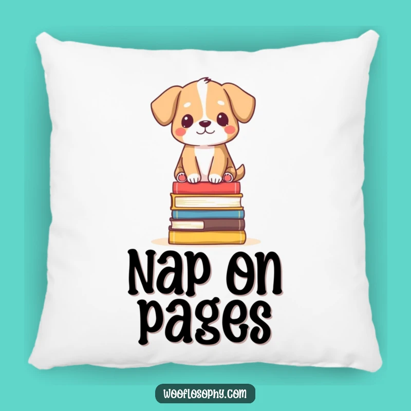 Funny Zen Dog Pillow: Book Balance Comfort, Perfect Humorous Gift