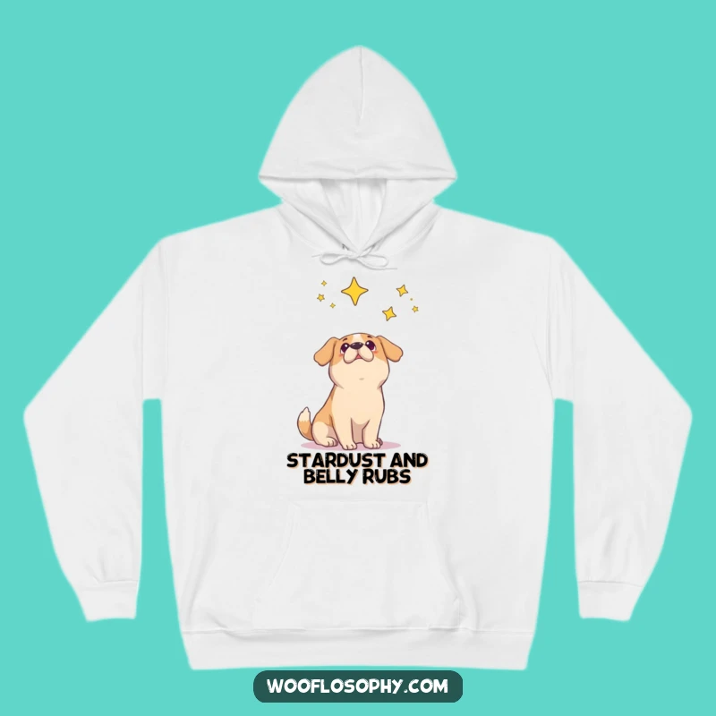 Cozy Funny Dog Star Gazing Hoodie: Warm Your Soul with Cosmic Canine Comfort