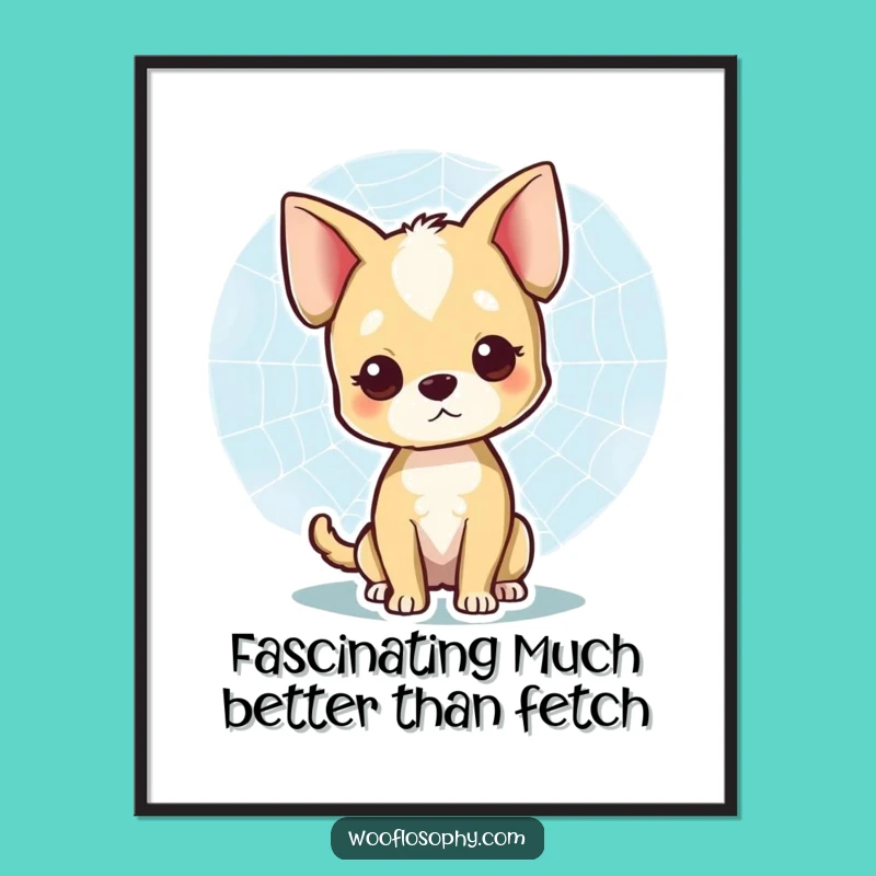 Funny Dog Free Printable Wall Art: Web Watcher Wonder DIY Downloadable Decor