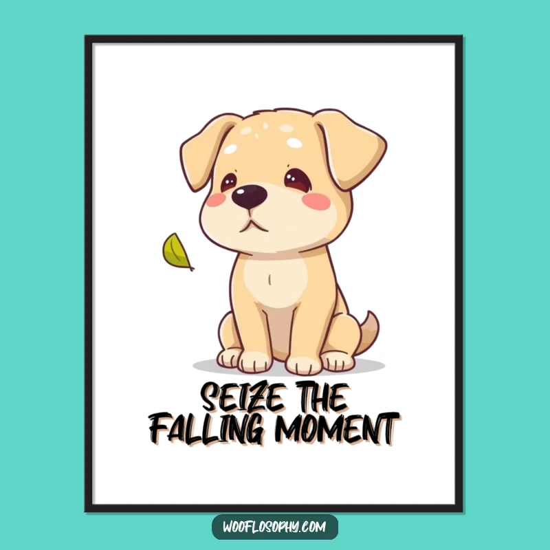 Free Printable Wall Art: Wise Dog Leaf Art - Thoughtful Downloadable Decor