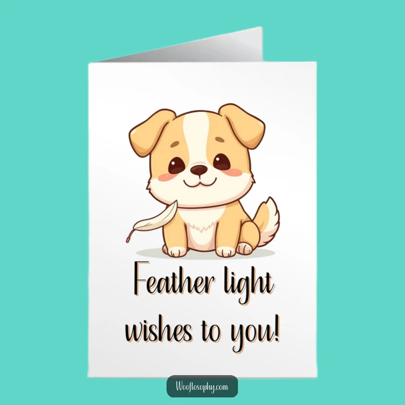 Free Printable Kawaii Dog Card: Funny Birthday Gift Downloadable