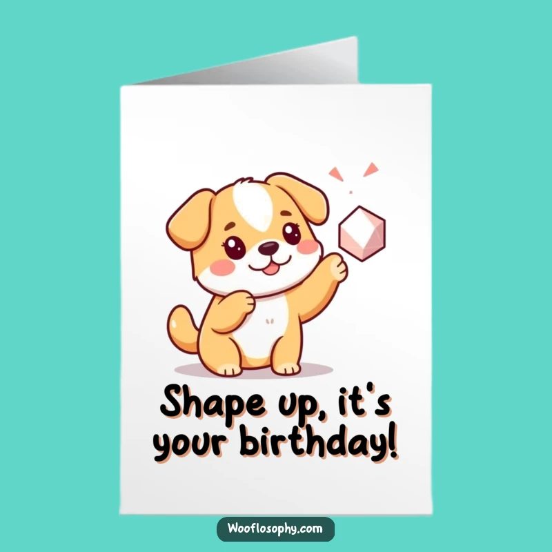 Free Printable Kawaii Dog Card: Funny Birthday Gift Downloadable
