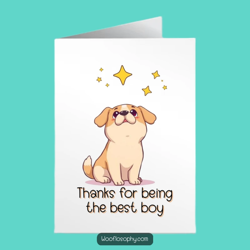 Free Printable Thank You Card: Wonder Dog Expressing Gratitude, Funny Downloadable Gift