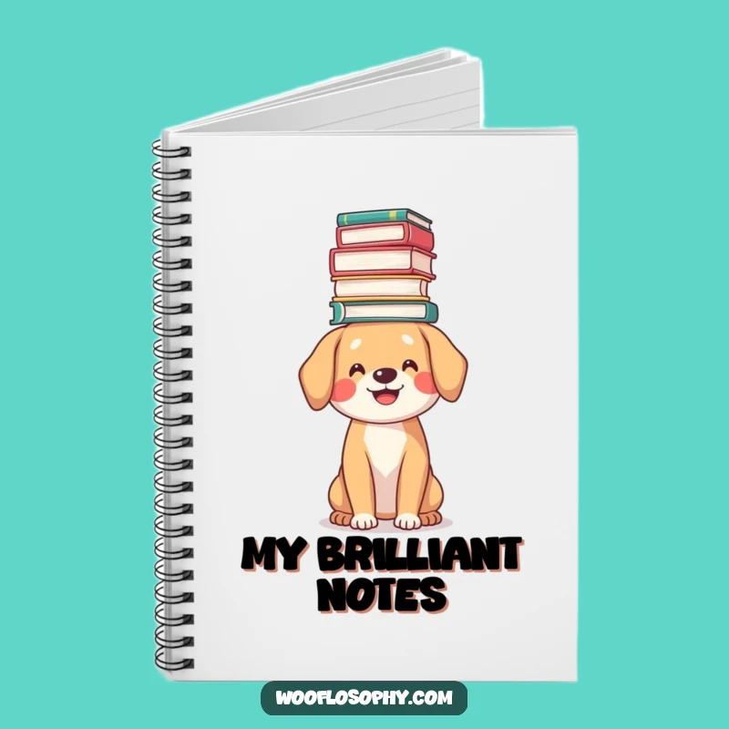 Funny Bookworm Dog Notebook: Jot Down Your Brilliant Ideas Gift