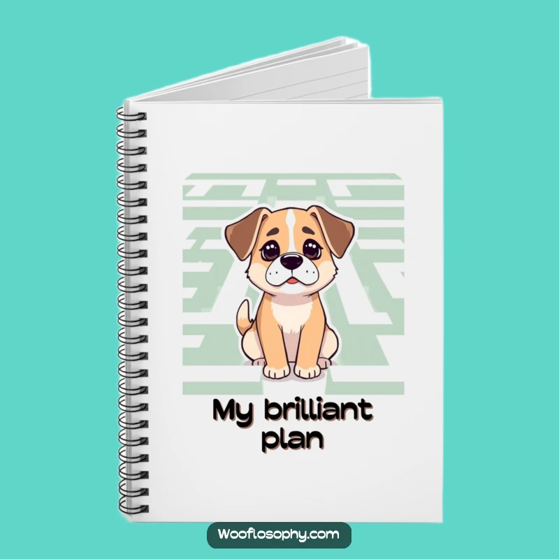 Funny Dog Maze Logic Notebook: Journal Your Plans, a Determined Pup's Strategy Guide