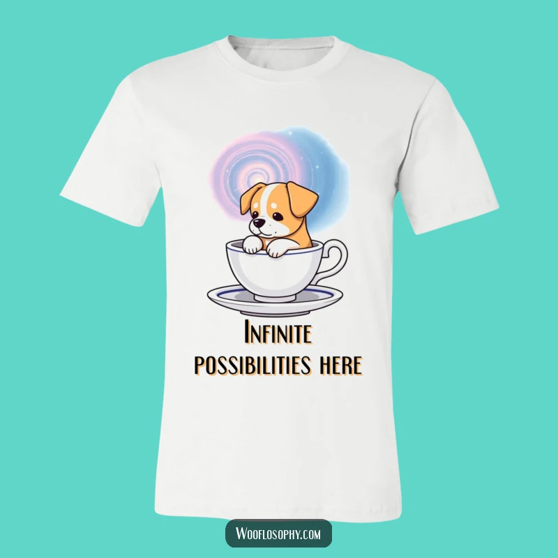 Funny Galaxy Dog T-Shirt: Pondering Pooch's Cosmic View Gift