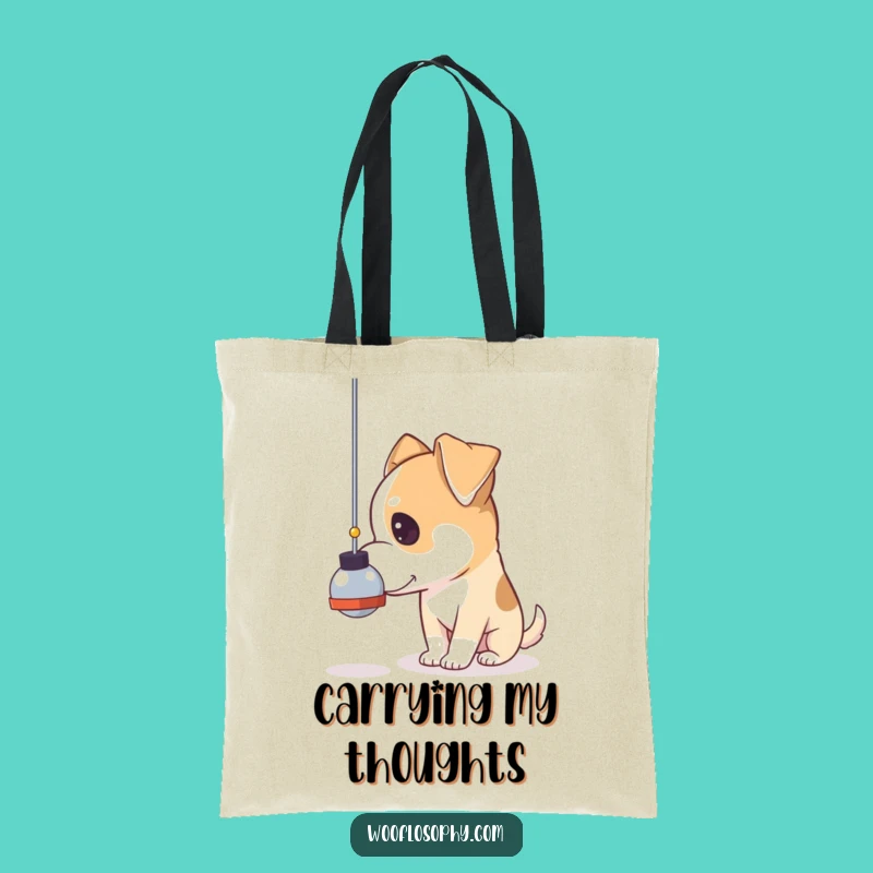Funny Pendulum Dog Tote Bag: Carry Your Thoughts in Style Gift