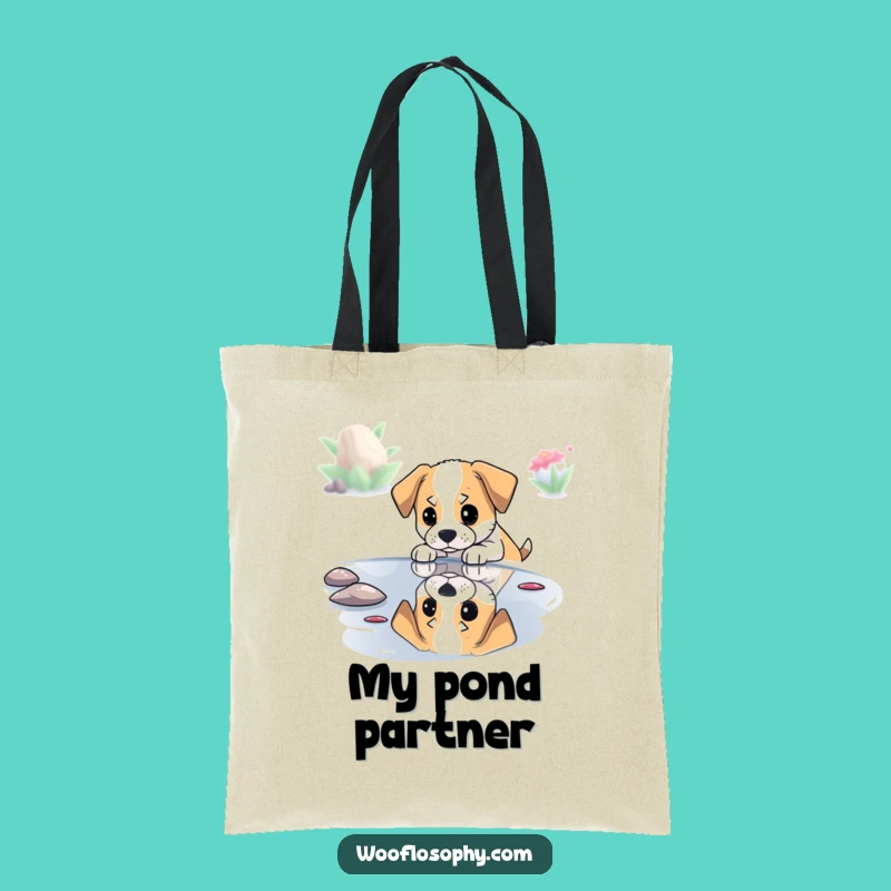Funny Pondering Dog Tote Bag - Carry Your Thoughts with Canine Reflection